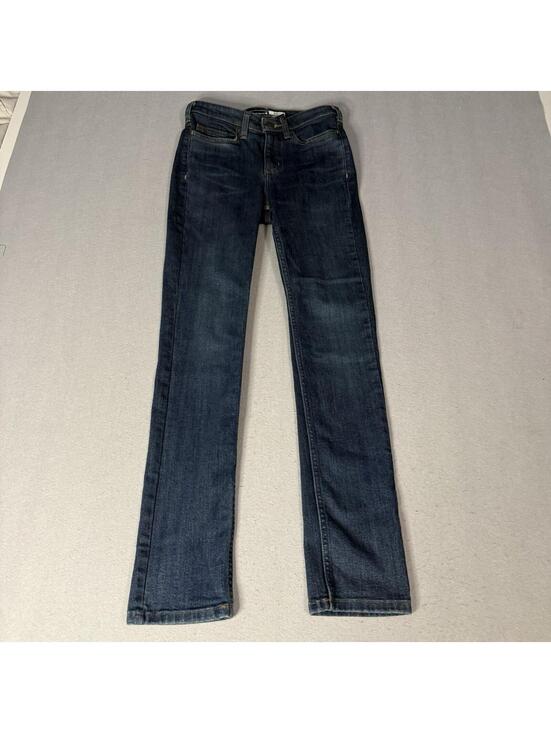 Carhartt Denim - Carhartt Jeans Womens Size 2 Regular Slim‎ Fit Dark Wash Stretch Blue Denim